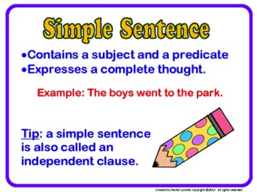 Simple Sentences - Lessons - Blendspace